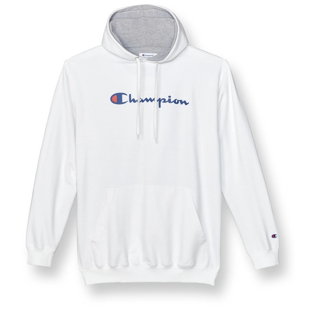 White Champion Logo Hoodie 
Men’s Size Small